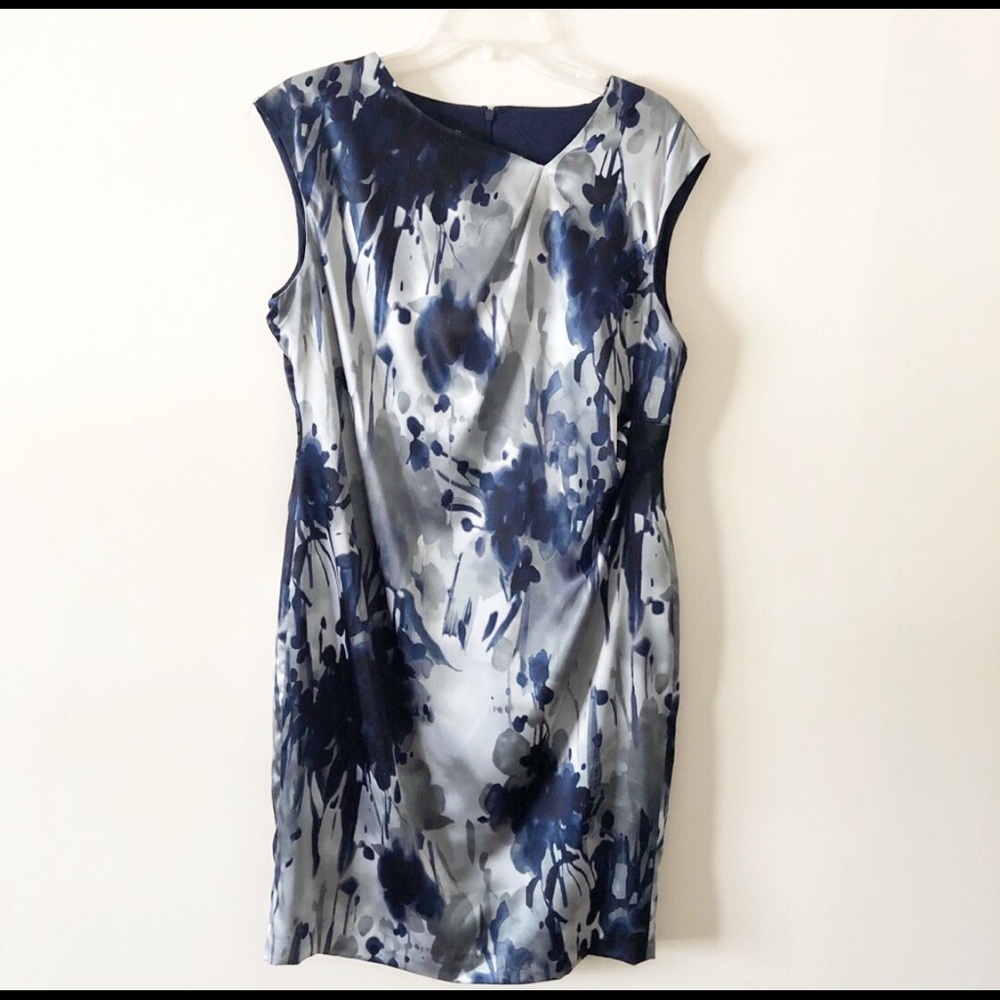 Jones New York silk floral dress Sz 14